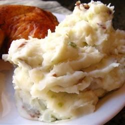 Red Garlic Mashed Potatoes